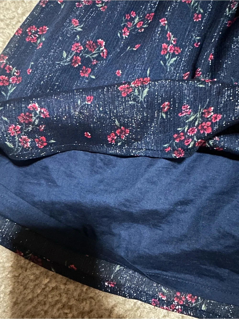 OshKosh B’gosh Girls 4T Floral Dress Eyelet Sleeves Button Back NWOT